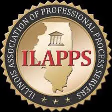 A seal that says illinois association of professional process services.